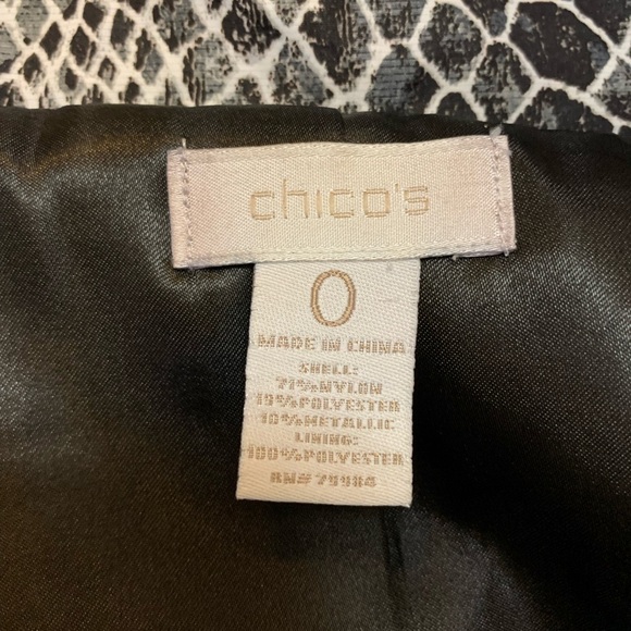 Chico snakeskin print jacket, size 6-8 (0) - Picture 3 of 7
